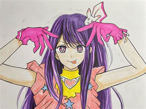 推しの子 星野アイ 描いてみた いろんなアニメキャラ描いてみたブログ