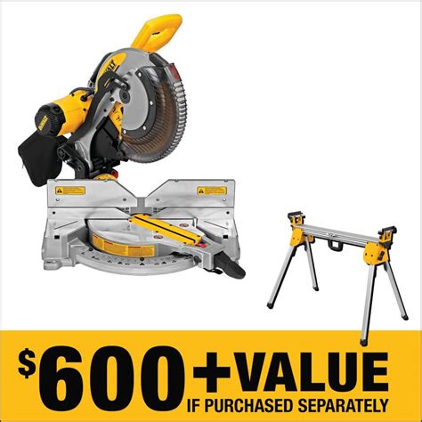 DEWALT 15 Corded 12 In Compound Double Bevel Miter Saw With 29 8