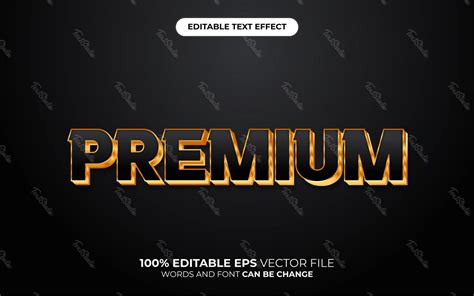 Premium Text Effect Premium Vector File