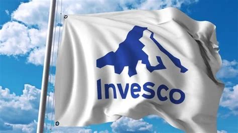 Waving flag with Invesco logo. 4K editor... | Stock Video | Pond5