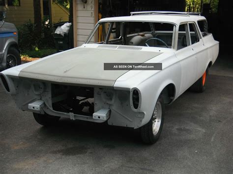 1963 Plymouth Wagon 426 Wedge 9 Passenger Savoy Drag Gasser Car Fury