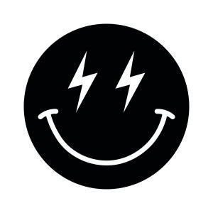 Lightning Eyes Smiley Face SVG, Bolt Emoji SVG Digital Download | PremiumSVG