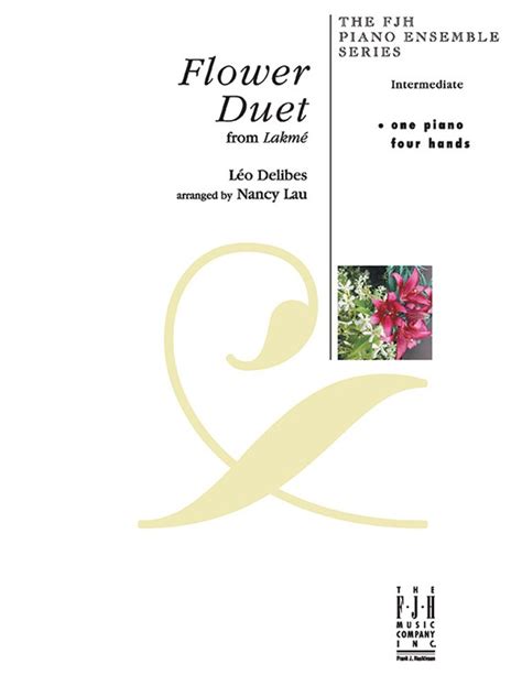 Flower Duet Intermediate Piano Sheet Leo Delibes Sheet Music