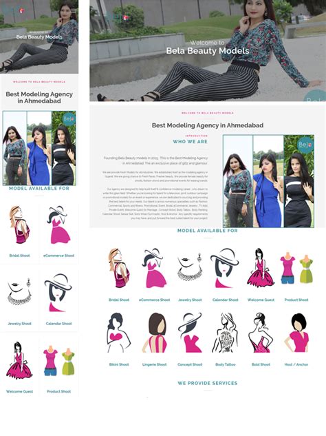 Bela Beauty Models Project Hire Dedicated Resources For Website