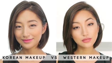 [makeup] Korean Makeup Vs Western Makeup Dahyeshka Youtube 한국 메이크업