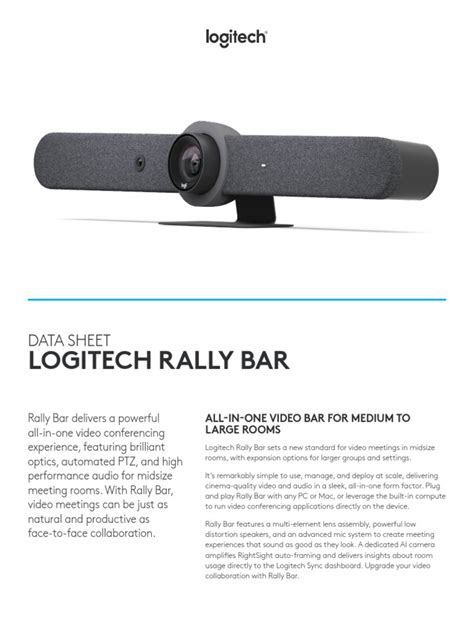 Rallybar | PDF | Microphone | Usb