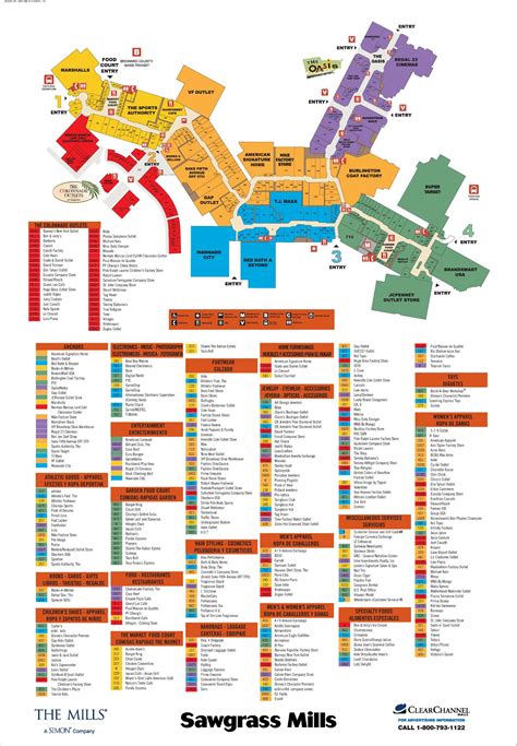 Sawgrass Mills Mall Map Printable