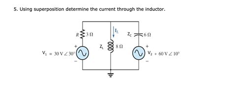 Solved Using Superposition Determine The Current Through The