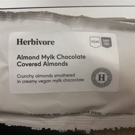 Herbivore Almond Mylk Chocolate Covered Almonds Review Abillion