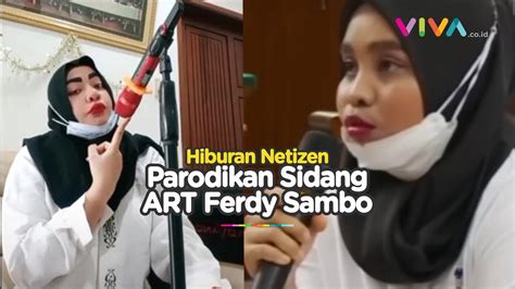 Bibir Gak Santai Parodikan ART Ferdy Sambo Wanita Ini Bikin Perut