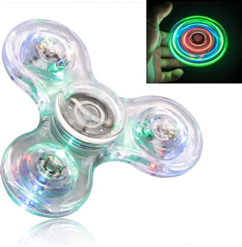 Amazon Figrol Led Light Fidget Spinner Light Fidget Finger Toy