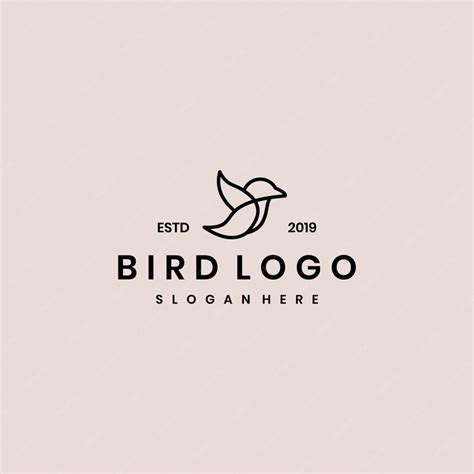 Premium Vector Minimalist Bird Vector Logo Template