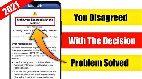 How To Solve You Disagreed With The Decision Facebook Problem Youtube