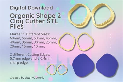 Clay Cutter Stl File Organic Shape Graphic By Utterlycutterly