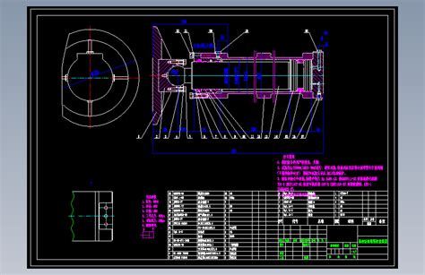 液压缸总装配cad图纸液压原理cad图纸说明 液压控制原理cad图纸autocad 2004模型图纸下载 懒石网