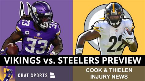 Vikings Vs Steelers Preview Prediction Injury Report Adam Thielen