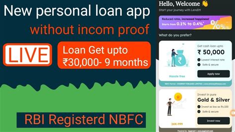 New Instant Loan Rbi Registerd Nbfc Live Get Instant Loan No