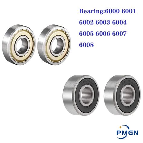 2pcs Packed Bearing 6000 6001 6002 6003 6004 6005 6006 6007 6008 Rs 2rs