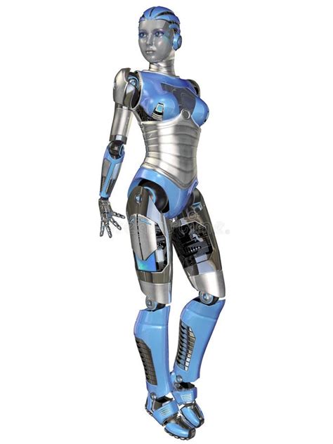 Female Robot Stock Illustration Illustration Of Body