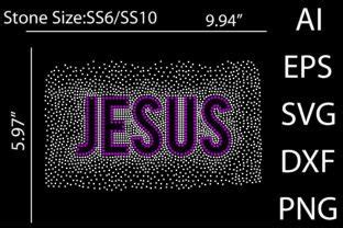 Jesus Rhinestone Templates Design Graphic By Betruthful Creative Fabrica