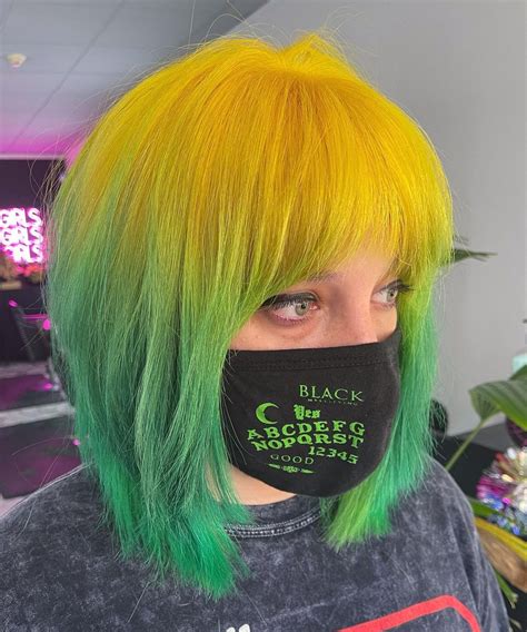 Philadelphia Hairstylist On Instagram “🍋 Color Pravana Roots Neon Yellow With Yellow And