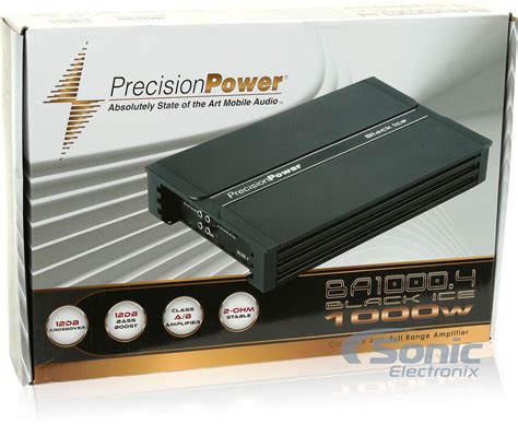 Precision Power PPI BA1000 4 1000W 4 Channel Black Ice Car Amplifier