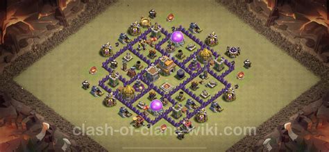 Best Anti 3 Stars War Base Th7 With Link Anti Everything Town Hall Level 7 Cwl Base Copy 7