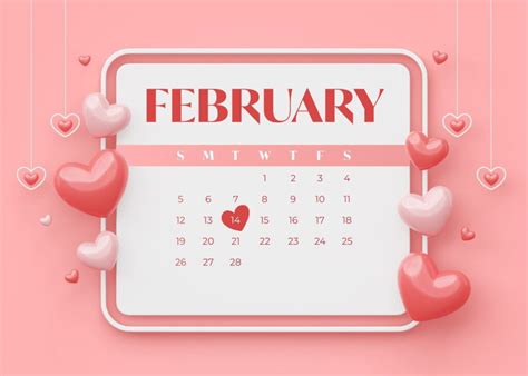 February Calendar Wallpaper – MasterBundles