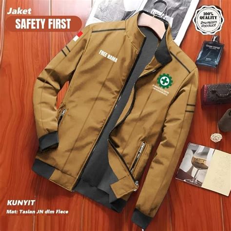 Jual Jaket Safety First Free Nama K Custom Sablon Kerja Motor