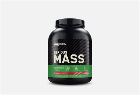 Optimum Nutrition Гейнер Serious Mass Клубника 2720 г — купить в Москве