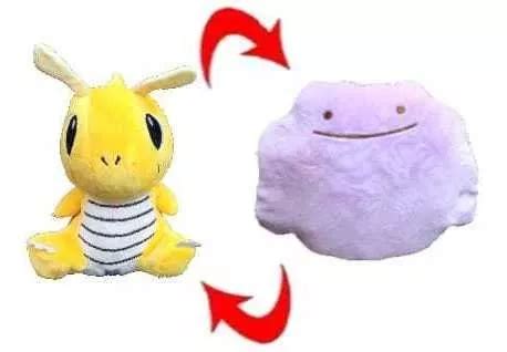 Peluche Reversible Pok Mon Dragonite A Ditto Meses Sin Intereses