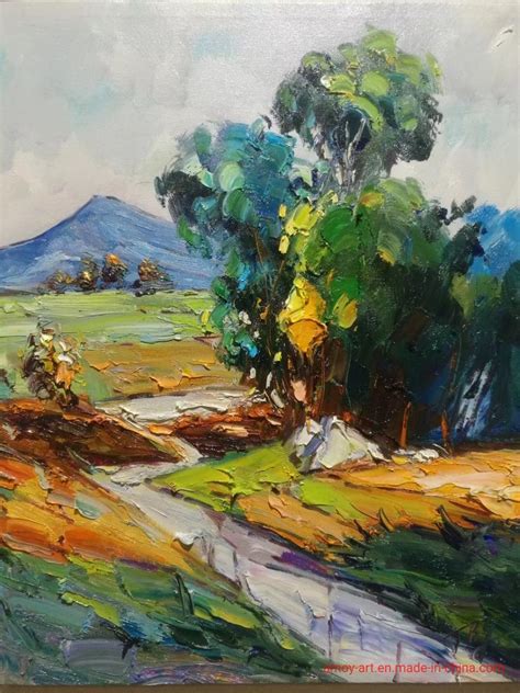 Handmade Original Landscape Oil Paintings in Knife Technique - China ...