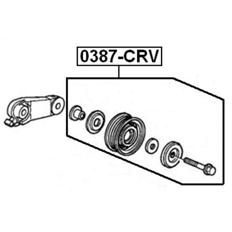 Belt Tensioner Idler Pulley Febest Crv Ebay