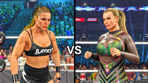 Wwe 2k23 Ronda Rousey Vs Natalya No Holds Barred Youtube