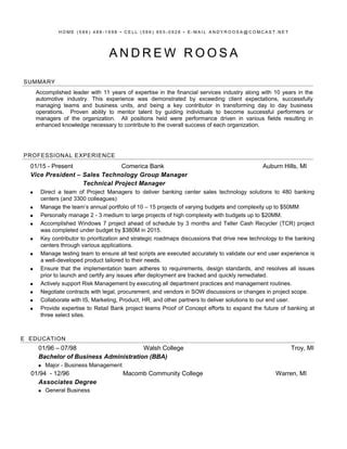 Andy Roosa Resume V Pdf