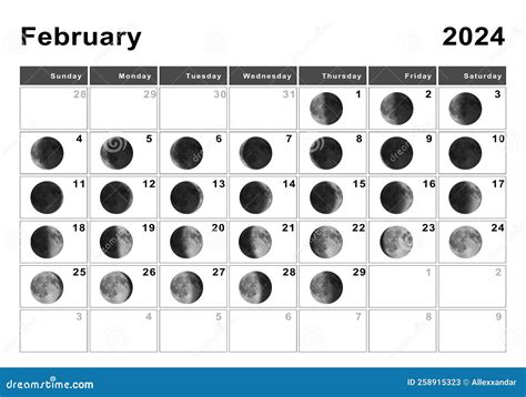 2024 February Calen2024 Moon Calendar Yearly 2024 - Calendar 2024 July ...