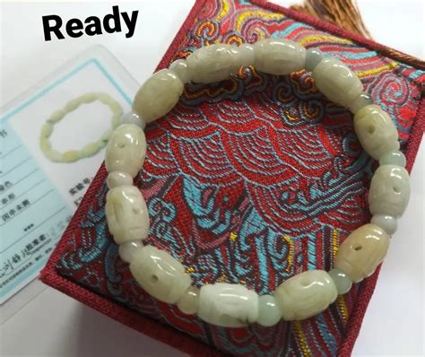 Gelang Giok Asli Lulutong Simbol Kelancaran Jadeite Natural