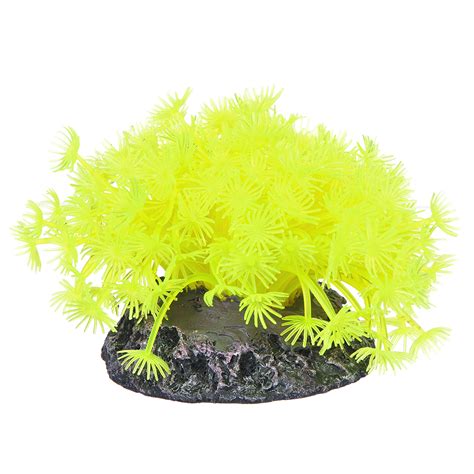 Коралл пластиковый (мягкий) желтый 10х10х10см (CA006Y)