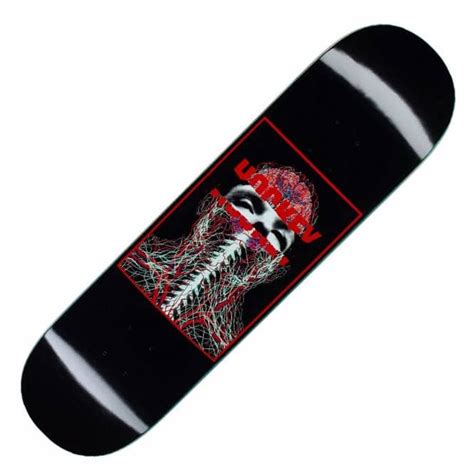 Hockey Skateboards John Fitzgerald Nerves Black Skateboard Deck