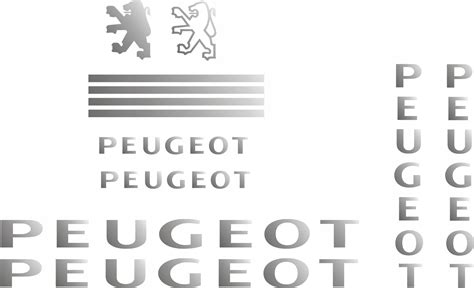 Peugeot Srebrne Naklejki Rower R R Ne Kolory Allegro Pl