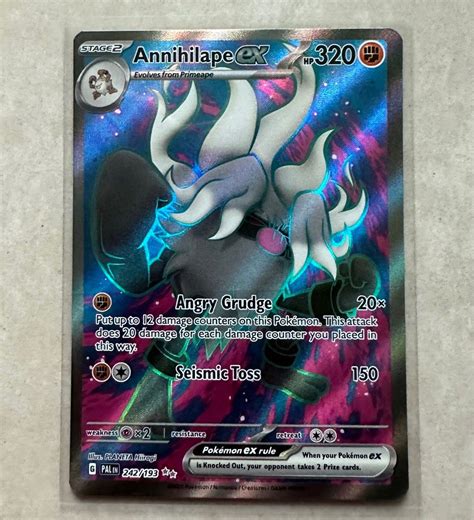 Pokémon paldea evolved annihilape ex full art SR card Hobbies Toys