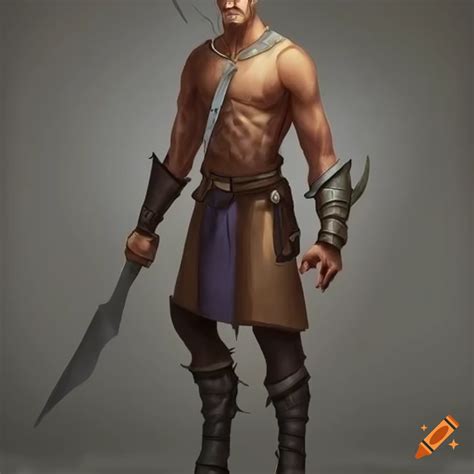 Dungeons and dragons character with greatsword on Craiyon