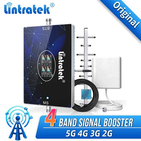 Lintratek 5G 4G 3G 2G Cellular Amplifier Four Bands Signal Repeater 900