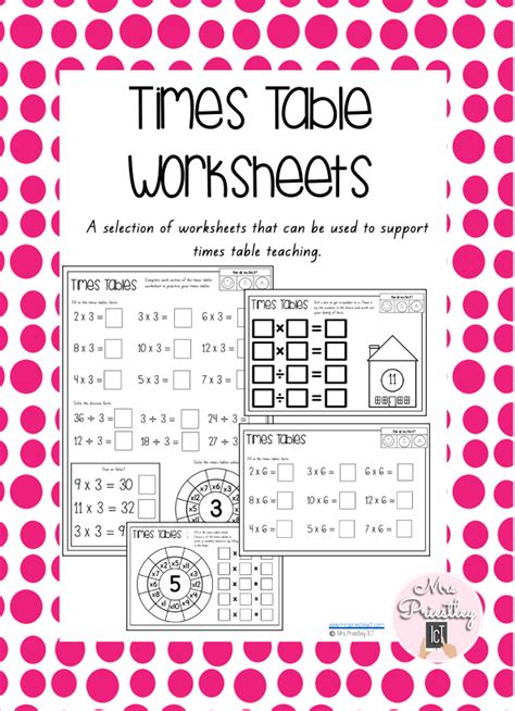 Times Table Worksheets