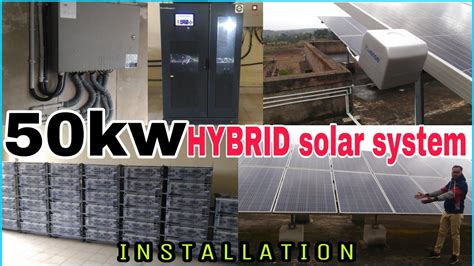 50kw Hybrid Solar System Installation Complete 2022 Youtube