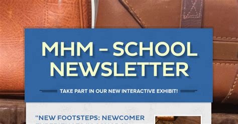 Mhm School Newsletter Smore Newsletters For Business