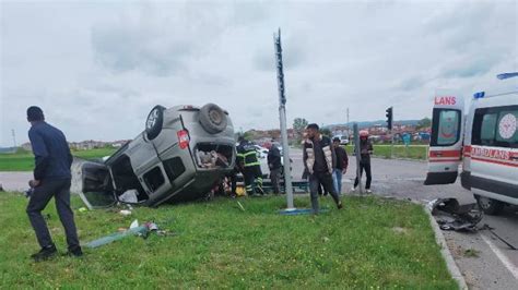 Tekirdağ da trafik kazası 4 yaralı Son Dakika Haberleri