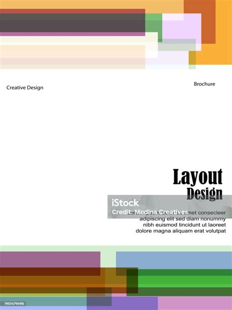 vector abstract multicolor block textured design template background