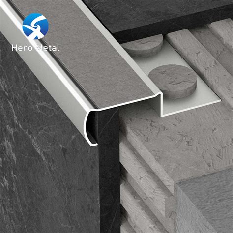 High Quality Aluminium Profile Exterior Stair Edge Nosing Strip Stair Edge Trim And Stair