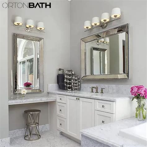 Ortonbath X Chrome Metal Framed Pivot Rectangle Bathroom